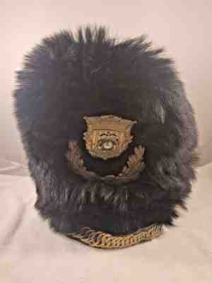 VINTAGE 1930's UNITED STATES MARINE CORPS USMC DRUM MAJOR FUR HAT