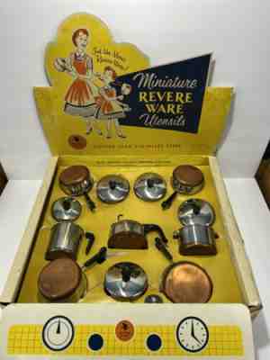 1958 Miniature Revere Ware Utensil Set No 597 Complete , Ultra Rare See Pics !!!