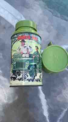 Vintage 1966 Aladdin Gomer Pyle USMC Thermos Bottle & Lid