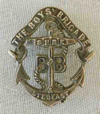 LOVELY VINTAGE BOYS BRIGADE ANCHOR SURE & STEDFAST CAP HAT ? BADGE