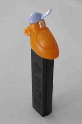 VTG~Pez Dispenser~MIMIC the MONKEY~No Feet AUSTRIA Orange Head~BLACK STEM~Hat