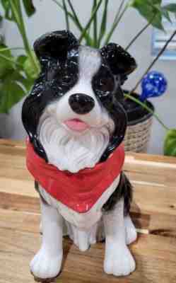 Rare Vintage Montana Lifestyles Silversmiths Cookie Jar Border Collie