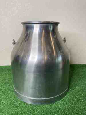 Vintage Dairy Milk Cream Farm Jug Can Pail Bucket Stainless Steel USA No Lid