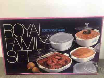 1972 Corning Ware ROYAL FAMILY 8 Piece Cookware SET P-600-N Vintage, SEALED BOX
