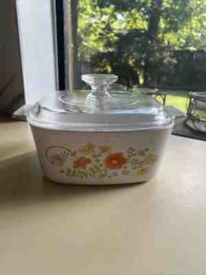 vintage corning ware wildflower