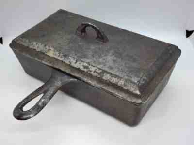 VINTAGE GRISWOLD LARGE BLOCK LOGO RECTANGULAR LOAF PAN #877 W/ LID #859