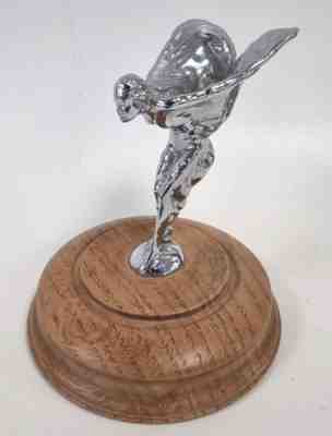 Vintage Rolls Royce Spirit of Ecstasy Mascot Bonnet/Hood Ornament Mounted