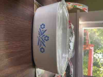 vintage cornery cook ware blue flowers