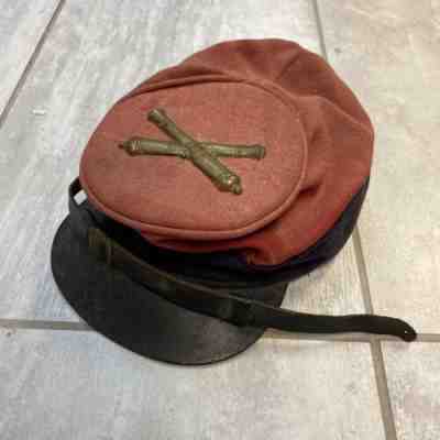 Vintage Antique Original? Civil War Confederate CS Soldier Artillery KEPI HAT