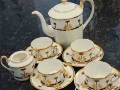 Christian Dior Casablanca Vintage China Tea Set 11 Pieces Excellent Condition