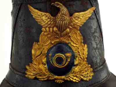 Antique American Rifleman Officer's Uniform SHAKO Hat, Probably Around Civil War