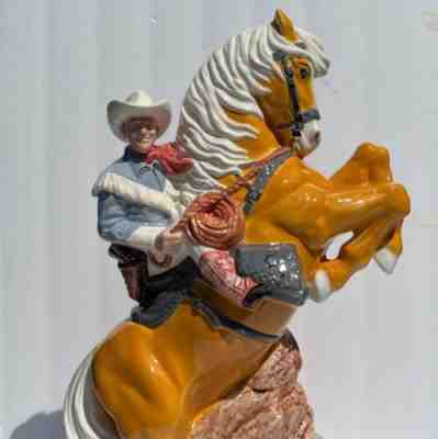 Roy Rogers and Trigger Ceramic Cookie Jar Limited Edition 1995 Vintage
