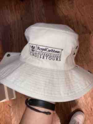 Royal Caribbean Wonder Cruise Tours Bucket Hat Khaki Brown Vintage International