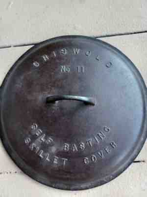 Vintage Griswold Self Basting Skillet Cover Cast Iron Lid #11 471 Erie PA Pat.