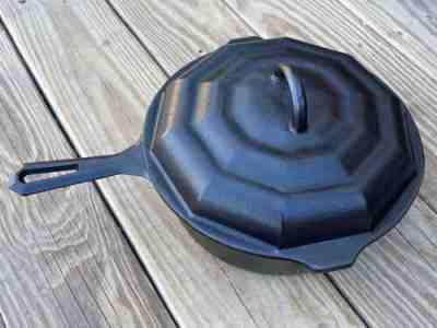 Nuydea Cast Iron Chicken Fryer with Spider Web Lid