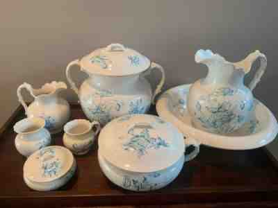 KT&K Victorian Semi-Vitreous Porcelain 11piece wash basin set