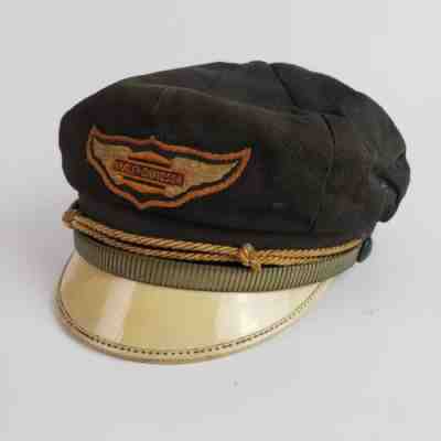 Vintage Harley Davidson HD Biker Motorcycle Captains Hat Cap Size 7 - Very good