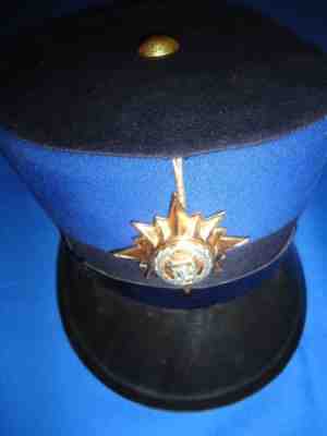 PORTUGAL PORTUGUESE EXTINCT FISCAL GUARD VINTAGE HAT & INSIGNIA