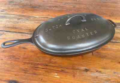 Griswold Cast Iron #15 Oval Pan with Matching Lid