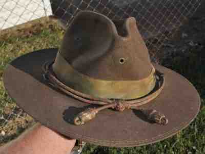 * Vintage Original Spanish American War Stetson 1889 Campaign Hat Rough Riders *