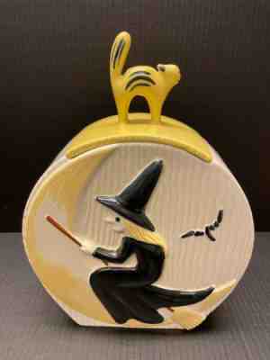 Vintage Abingdon Witch Cookie Jar made in USA c. 1950