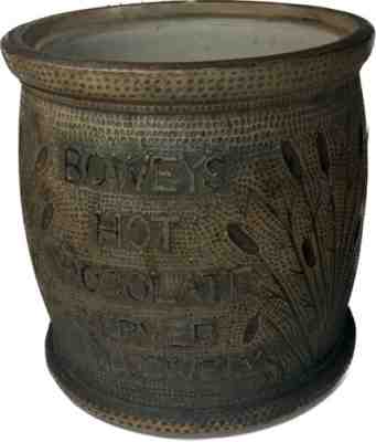 1 Gallon Large Bowey's Red Wing Stoneware Crock No Lid Rare Advertising