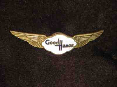 VINTAGE 1950'S GOOD HUMOR ICE CREAM HAT BADGE. EXCELLENT CONDITION. RARE.