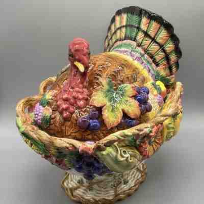 VINTAGE 1997 Fitz & Floyd Autumn Bounty Turkey SERVING DISH TUREEN Retired