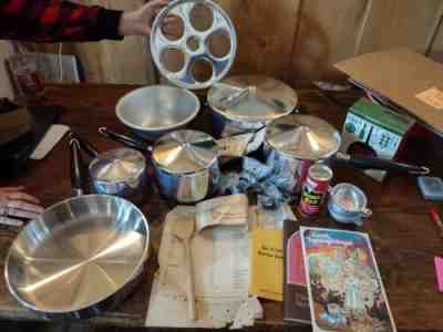 Wear Ever Set Aluminum Pots Vintage Made In USA 1974 in original box NOS