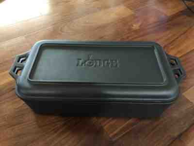 Vintage Lodge Cast Iron Deep Fish Fryer Camping Camp Dutch Oven Made In USA