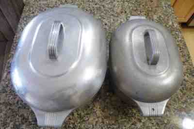 Vtg Wagner Ware Sidney O Magnalite Roasterette #4263 + 4265P Roaster - FREE SHIP