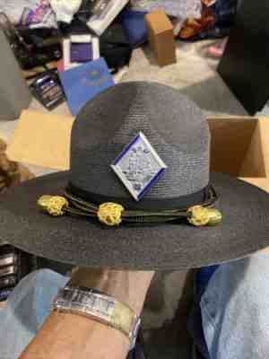 Vintage campaign highway patrol state police hat