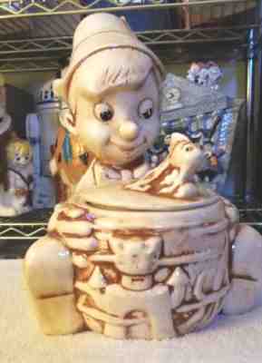 Rare Disney Pinocchio Cookie Jar, California Originals. USA #867