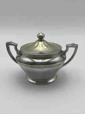 ð??¥RARE VTG 1922 WABASH RAILROAD INT. SILVER SOLDERED SUGAR BOWL W/ LID 12OZð??¥