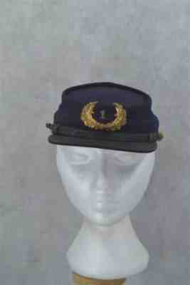 antique kepi hat cap navy blue wool Civil War wreath emblem 19th original 1860