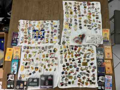 Huge Lot of 345 Vintage HAT LAPEL PINS SPORTS Olympics Baseball 90's Basketball