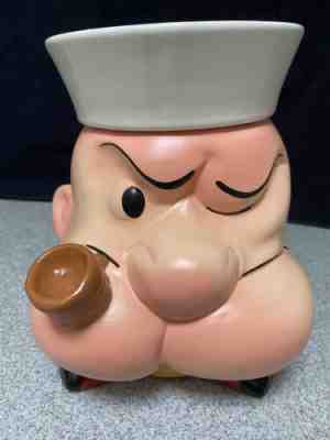 Vintage Popeye The Sailor Cookie Jar - Free Ship