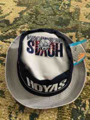 S/M Vintage 1984 GEORGETOWN HOYAS Signatures BUCKET Hat COLLEGE BASKETBALL NCAA