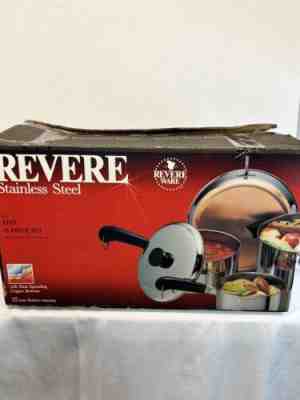 Vintage NOS USA Revere Ware Copper Clad 15 Piece Set No. 3315 *NEW* RARE!