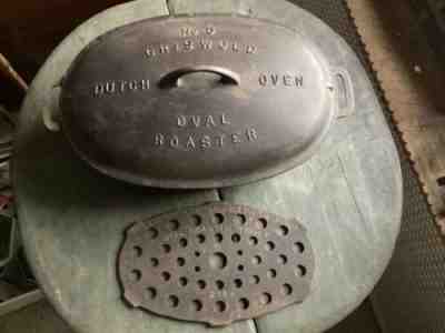 GRISWOLD #5 Cast Iron Oval Roaster Dutch Oven # 645 & # 646 and # 275A Trivet