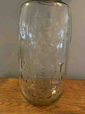 Vintage Large Mason's Patent Nov 30TH 1858 Star Eagle 5 Gallon Pickle Jar Lid