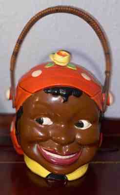 ANTIQUE Cookie Jar 'BROWNIE' WOMAN