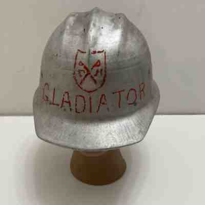 E.D Bullard Hard Boiled S.F. USA Great VTG Aluminum Hard Hat Mining Gladiator