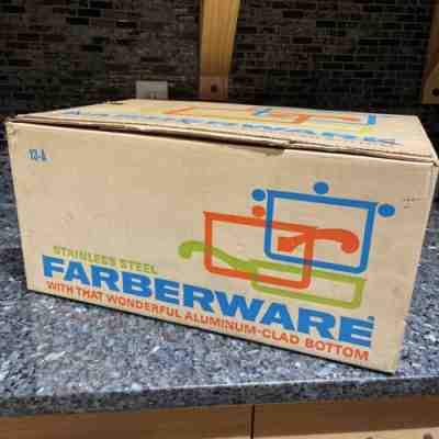 13 Piece Farberware Aluminum Clad Stainless Steel Pots Pan Set Vintage USA Made