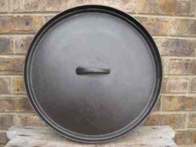 Vintage Lodge Deep Country #16 Cast Iron Dutch Oven Lid ONLY 1915-1940 RARE!