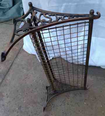Vintage Brass NSWR Pullman Train Luggage Rack Shelf Railroad Wall Hat Towel
