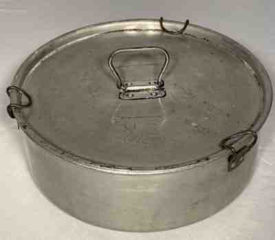 Vintage Lifetime Military Mermite Insert Aluminum Lid Latches WW2 U.S. 1941 RARE