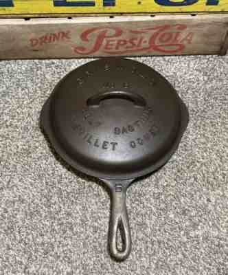 Restored Griswold #6 Large Logo Cast Iron Skillet with Fully Marked Lid