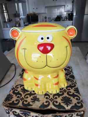 NOS 1973 HOLT HOWARD 1973 SMILING TIGER COOKIE JAR 2686 NEW RARE FRIENDS PROP
