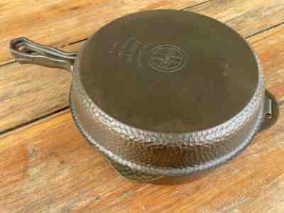 Griswold Cast Iron Hammered Chicken Fryer with Hinged Lid